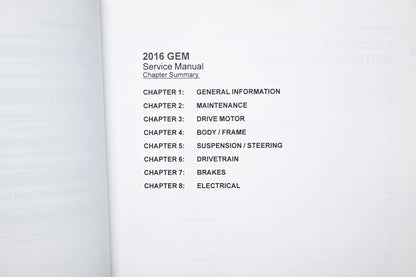 OEM Polaris 9926503 GEM E2 E4 E6 Service Manual