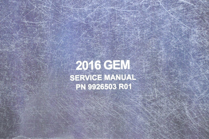 OEM Polaris 9926503 GEM E2 E4 E6 Service Manual