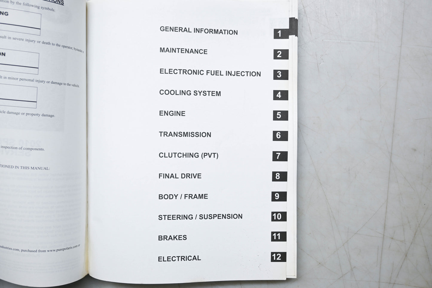 OEM Polaris 9922472 10 Sportsman 850 Service Manual