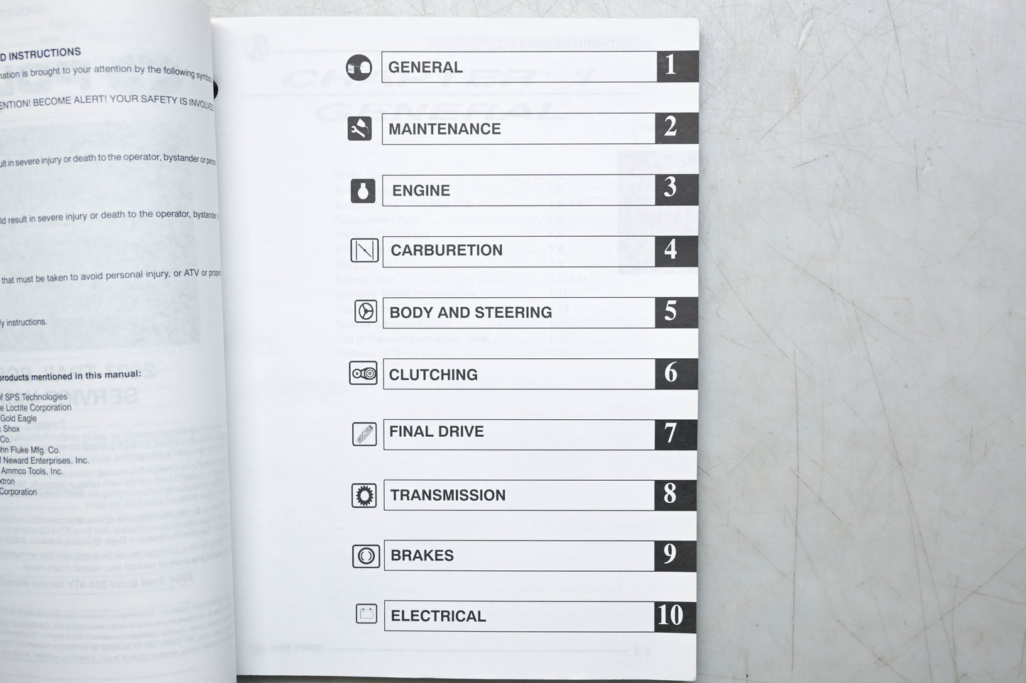OEM Polaris 9920774 07 Trailboss 330 Service Manual