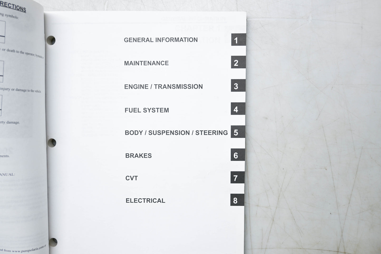 OEM Polaris 9920848 07 Youth 4 Stroke Service Manual