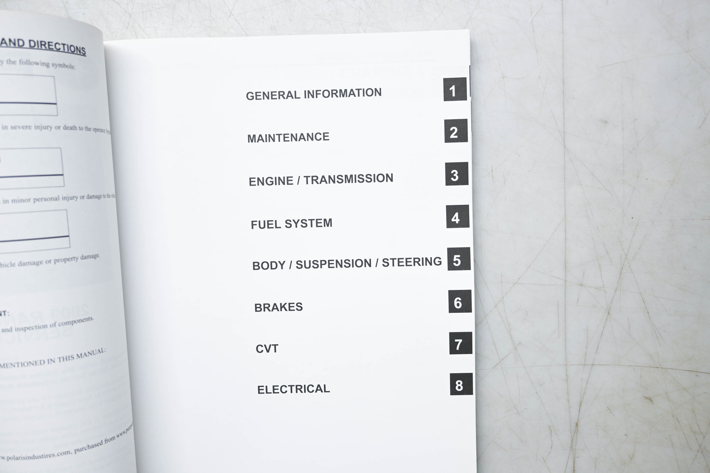 OEM Polaris 9922134 09 Ranger RZR 170 Service Manual