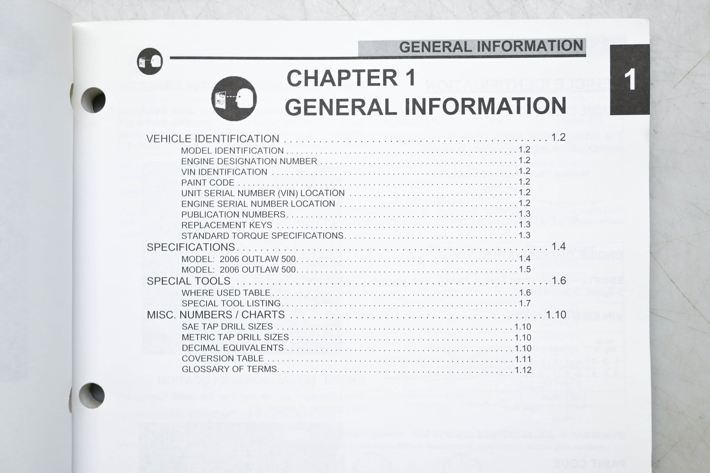 OEM Polaris 9920566 06 Outlaw 500 Service Manual