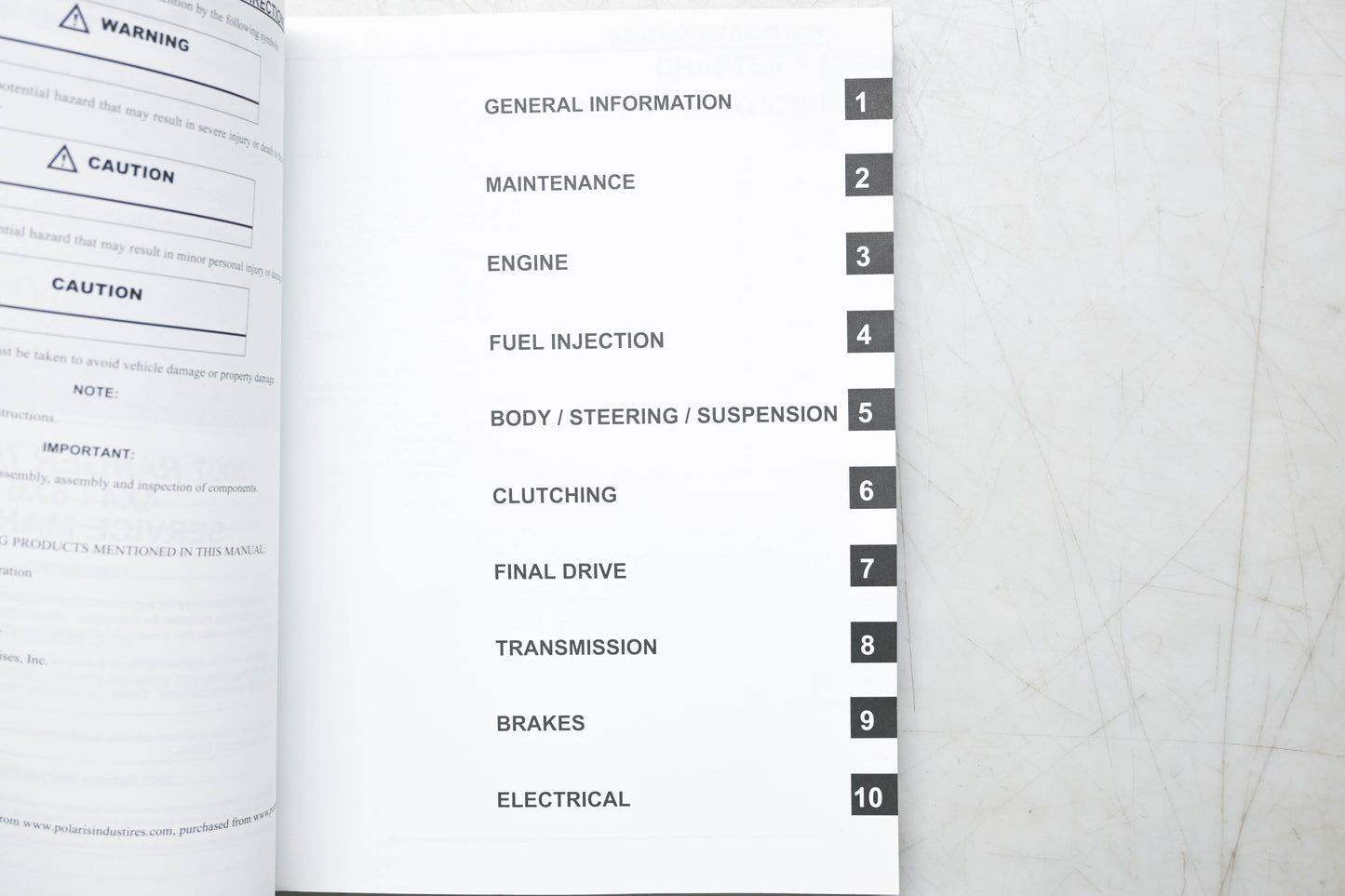 OEM Polaris 9920852 07 Ranger 700 EFI 4x4 6x6 Service Manual
