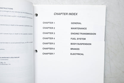 OEM Polaris 9918785 03-04 Predator Service Manual