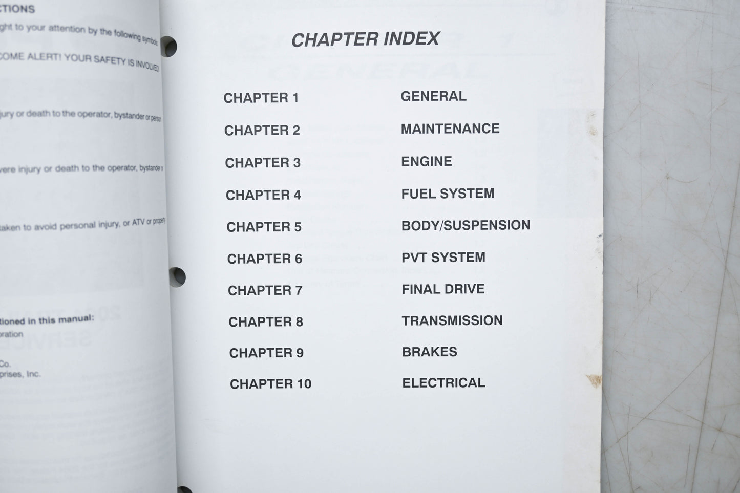 OEM Polaris 9918753 04 Trail Blazer Service Manual
