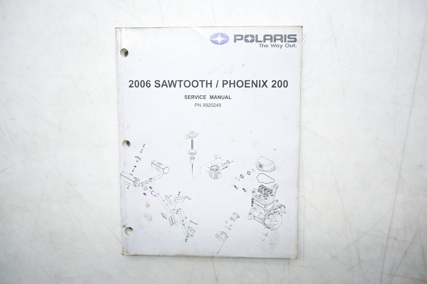 OEM Polaris 9920248 06 Sawtooth Phoenix 200 Service Manual