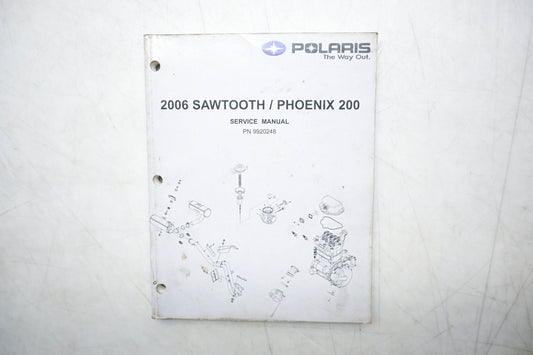 OEM Polaris 9920248 06 Sawtooth Phoenix 200 Service Manual