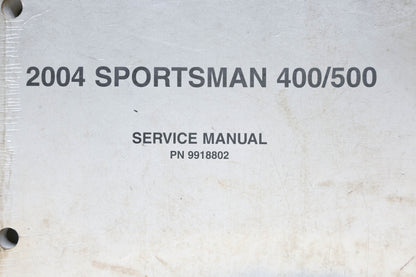 OEM Polaris 9918802 04 Sportsman 400 500 Service Manual