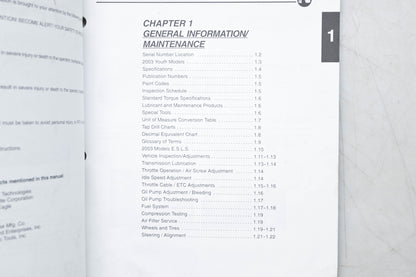 OEM Polaris 9918068 03 Scrambler Sportsman Predator 50 90 Service Manual