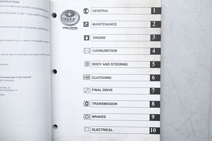 OEM Polaris 9919522 04-05 ATP 330 500 Service Manual