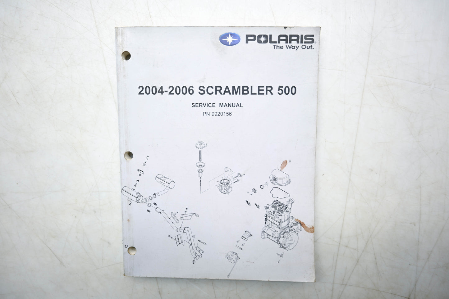 OEM Polaris 9920156 04-06 Scrambler 500 Service Manual