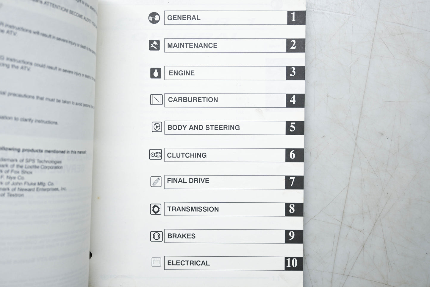 OEM Polaris 9920156 04-06 Scrambler 500 Service Manual