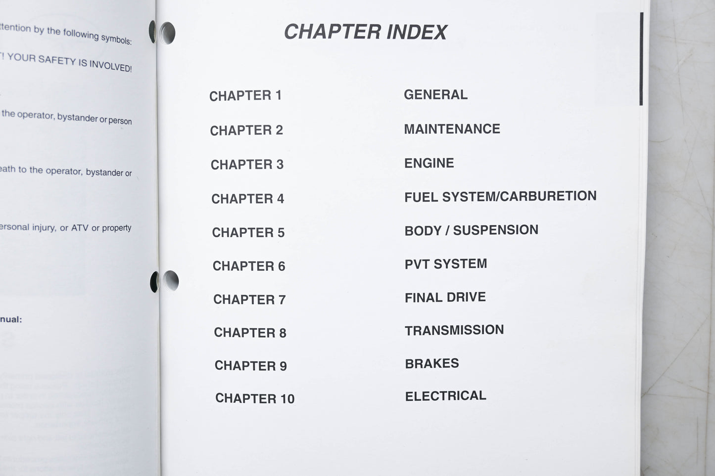 OEM Polaris 9916583 01 Magnum 325 & 500 HDS Service Manual
