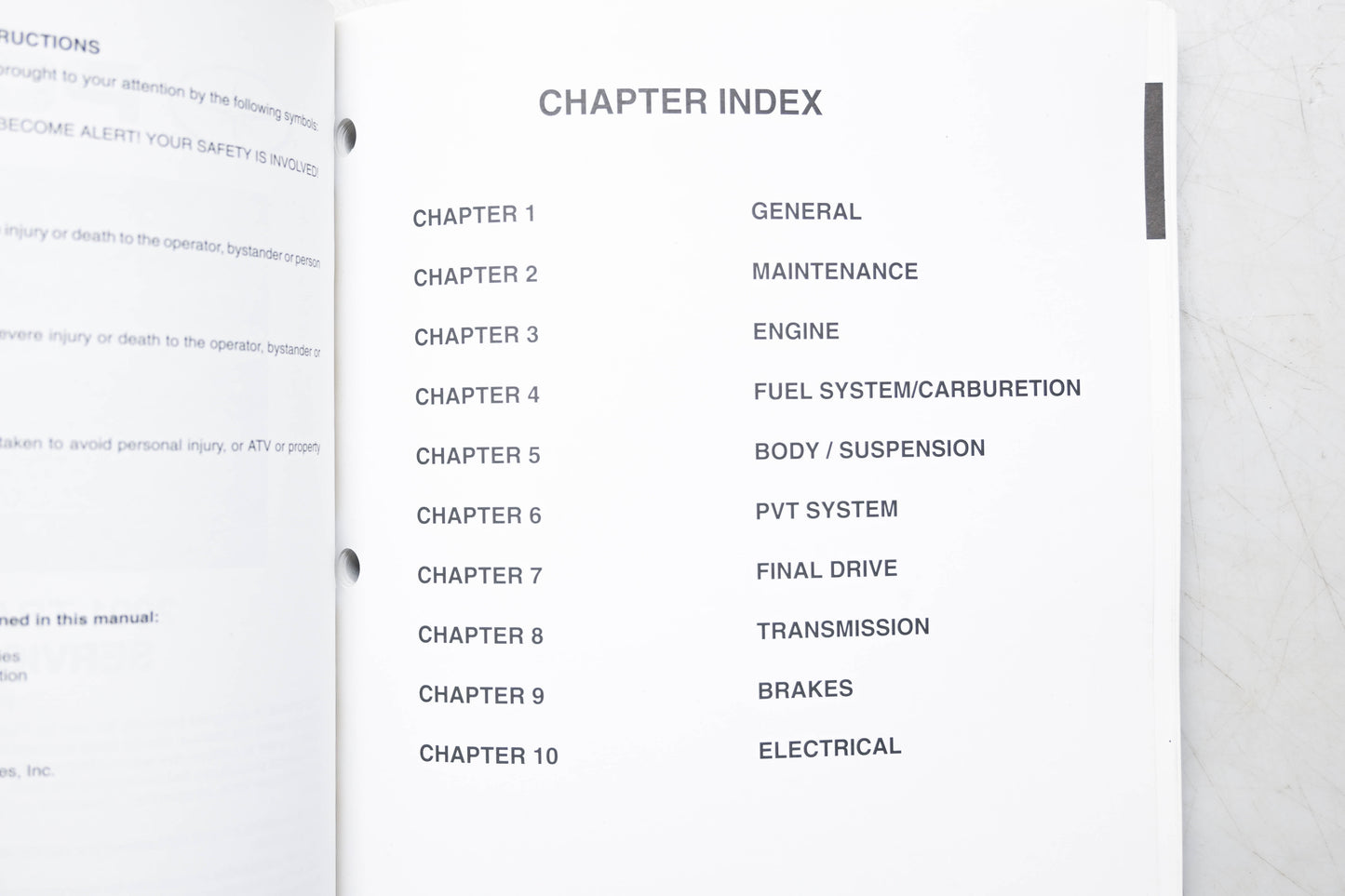 OEM Polaris 9916579 01 Trail Blazer 250 Service Manual