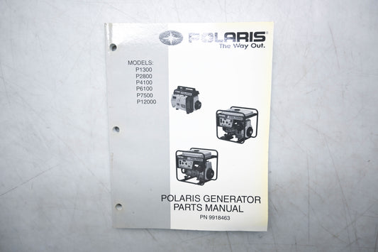 OEM Polaris 9918463 Generator Parts Manual P1300 2800 4100 6100 7500 12000