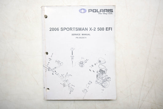 OEM Polaris 9920674 06 Sportsman X2 500 EFI Service Manual