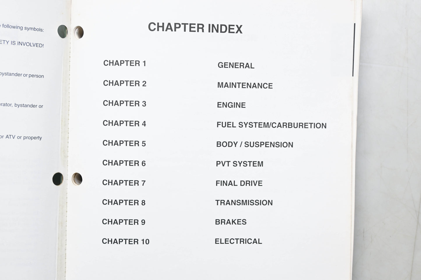 OEM Polaris 9915686 96-00 Sportsman 500 & 99-00 Sportsman 335 Service Manual