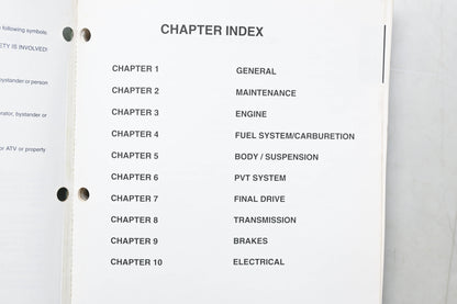 OEM Polaris 9915686 96-00 Sportsman 500 & 99-00 Sportsman 335 Service Manual