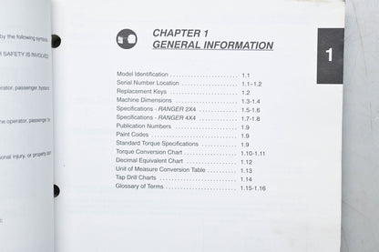 OEM Polaris 9917174 Series 10 Ranger 2x4 & 4x4 Service Manual