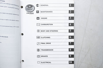 OEM Polaris 9919476 04-05 Trail Blazer Service Manual