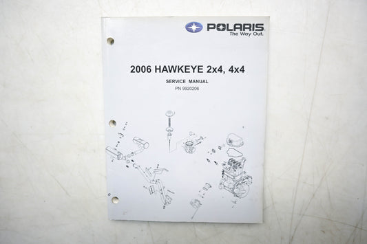 OEM Polaris 9920206 06 Hawkeye 2x4 4x4 Service Manual