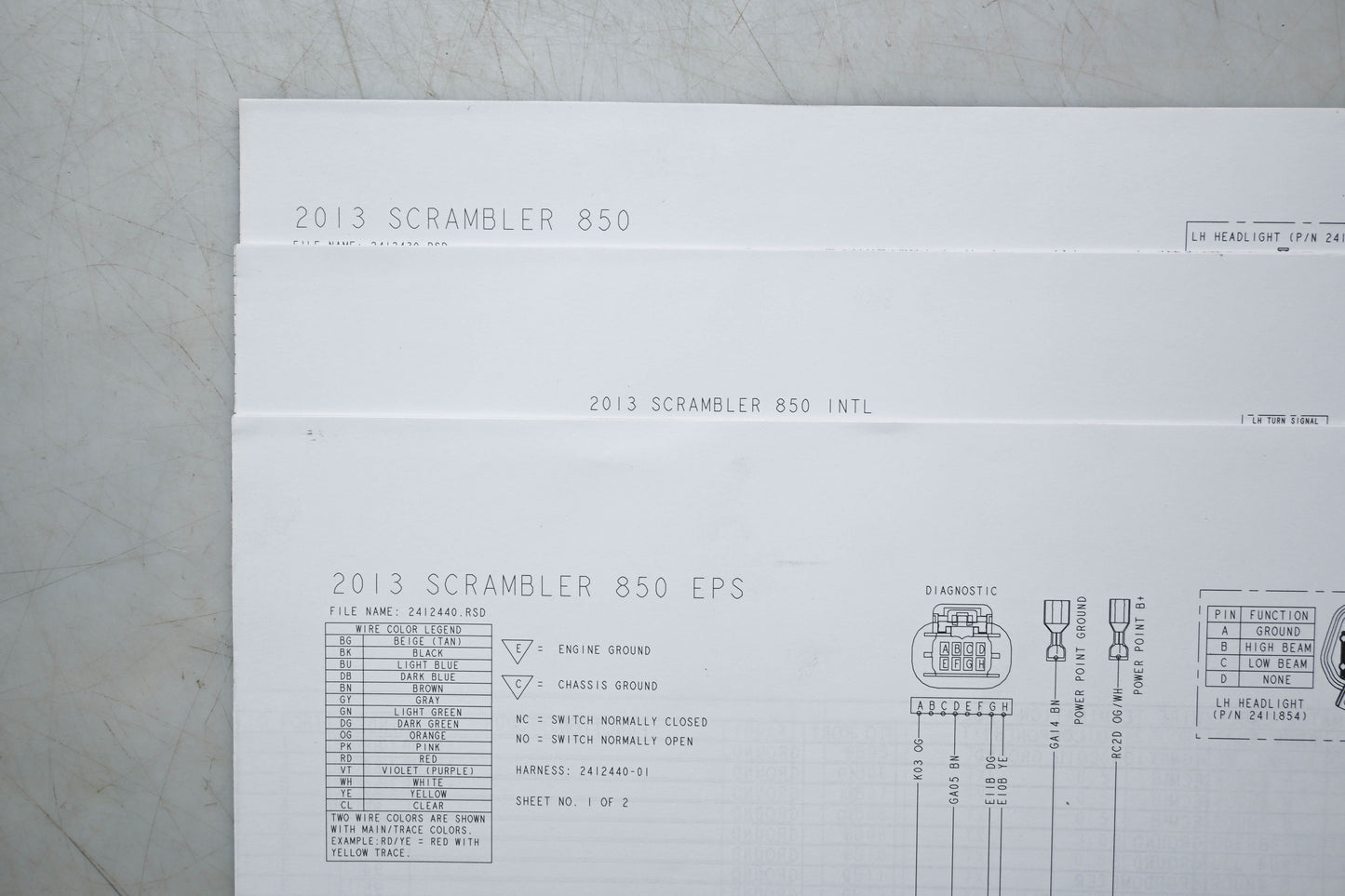 OEM Polaris 9924122 13 Scrambler XP 850 H.O. Service Manual
