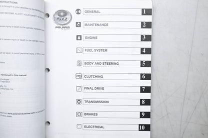 OEM Polaris 9919829 05 Ranger XP Service Manual