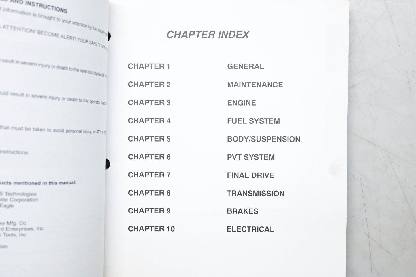 OEM Polaris 9916577 02 Sportsman 700 Service Manual