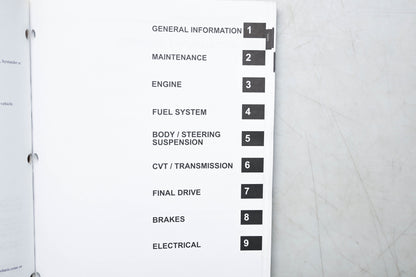 OEM Polaris 9921340 08 Sportsman 300 400 H.O. Service Manual