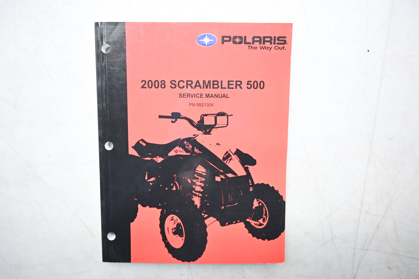 New OEM Polaris 9921304 08 Scrambler 500 Service Manual NOS