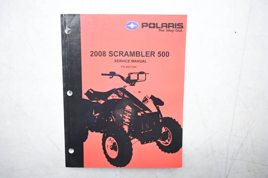 New OEM Polaris 9921304 08 Scrambler 500 Service Manual NOS
