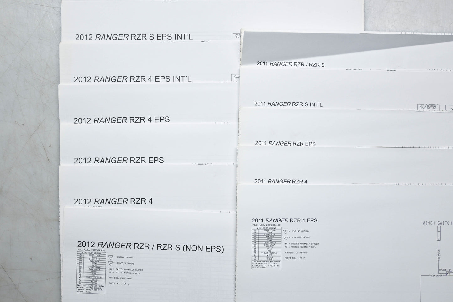 OEM Polaris 9923520 11-12 Ranger RZR 800 Service Manual