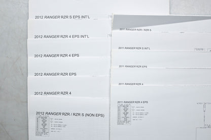 OEM Polaris 9923520 11-12 Ranger RZR 800 Service Manual
