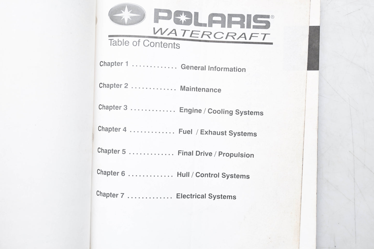 OEM Polaris 9919061 04 Personal Watercraft Service Manual