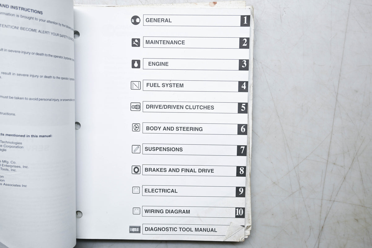 OEM Polaris 9918050 03 Frontier Service Manual