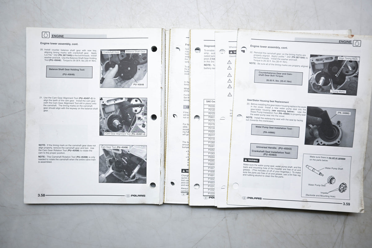 OEM Polaris 9918050 03 Frontier Service Manual