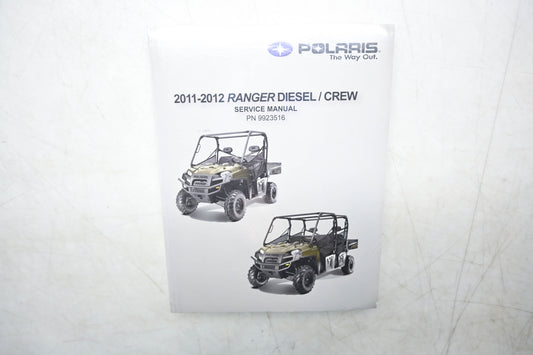 New OEM Polaris 9923516 11 12 Ranger Diesel Crew Service Manual NOS