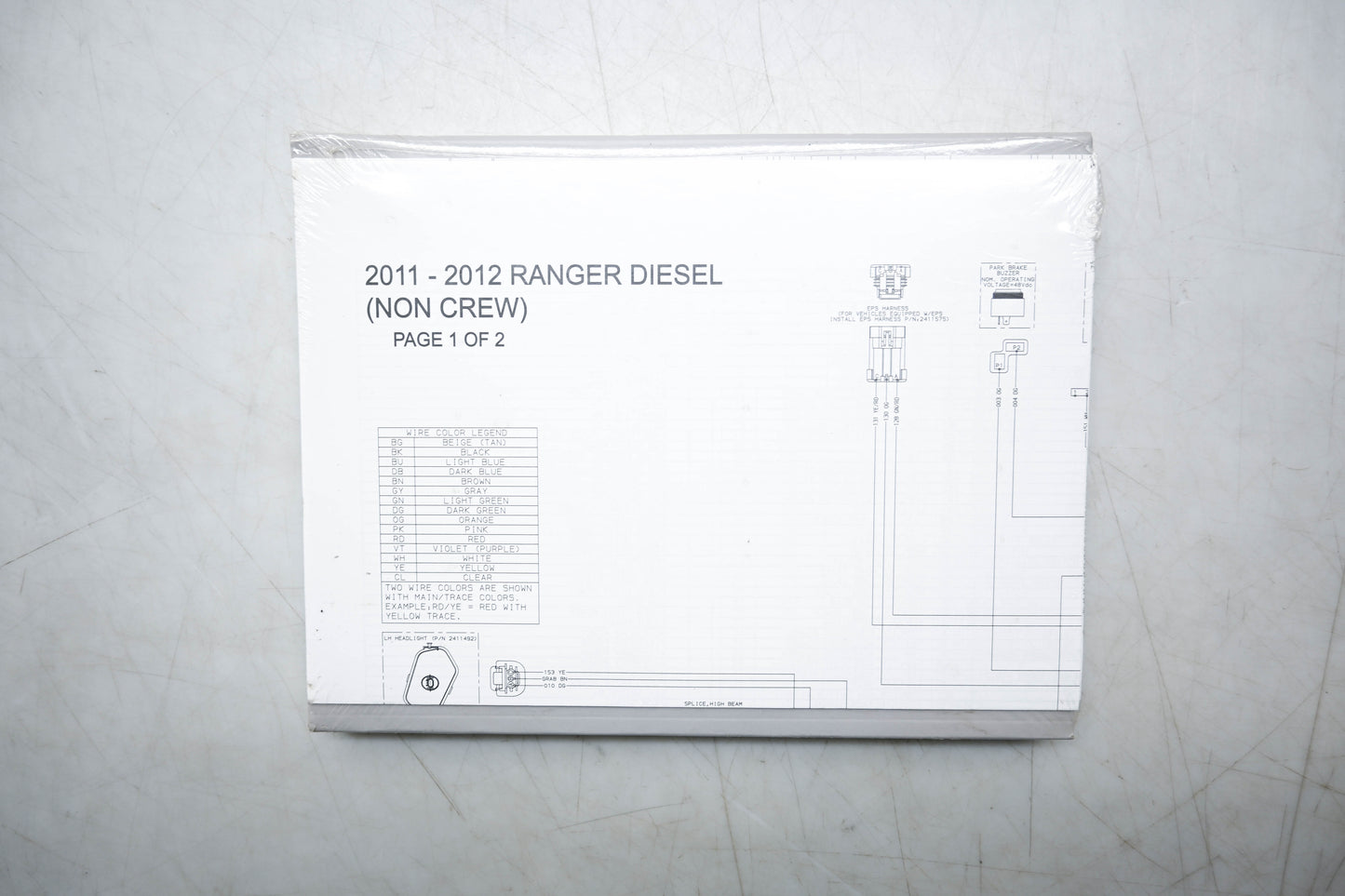 New OEM Polaris 9923516 11 12 Ranger Diesel Crew Service Manual NOS