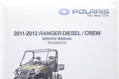 New OEM Polaris 9923516 11 12 Ranger Diesel Crew Service Manual NOS