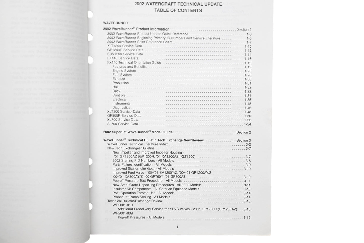 OEM Yamaha LIT-18500-00-02 02 Watercraft Technical Update