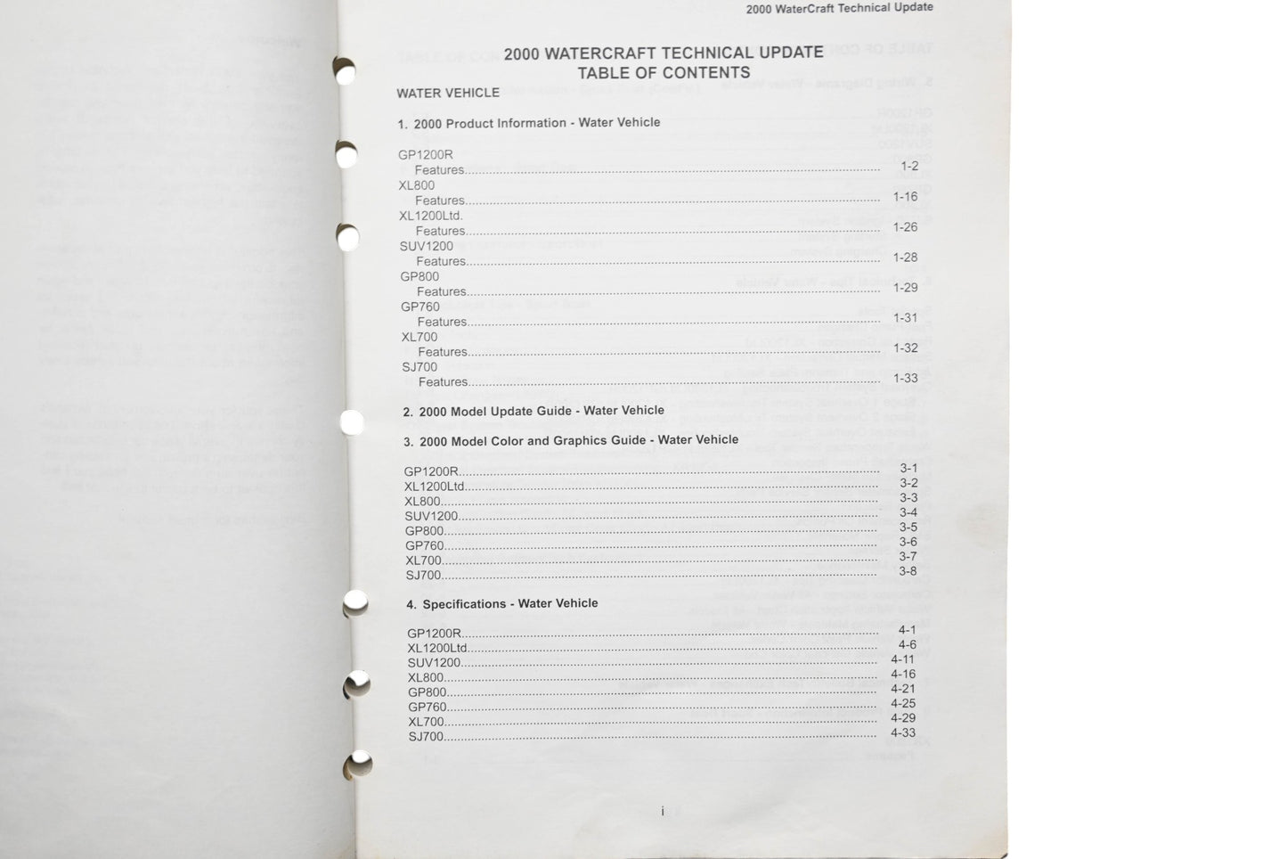 OEM Yamaha LIT-18500-00-2K 00 Watercraft Technical Update