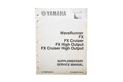 OEM Yamaha LIT-18616-02-93 05 Wave Runner Supplementary Service Manual