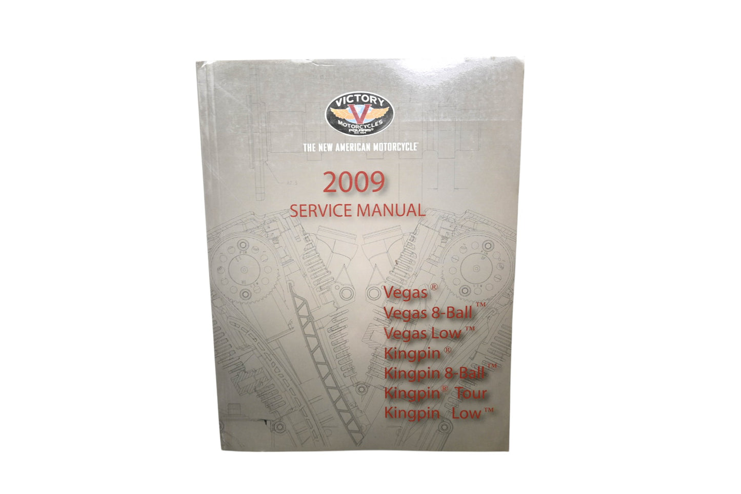 OEM Victory 9921958 09 Vegas Kingpin Shop Service Manual
