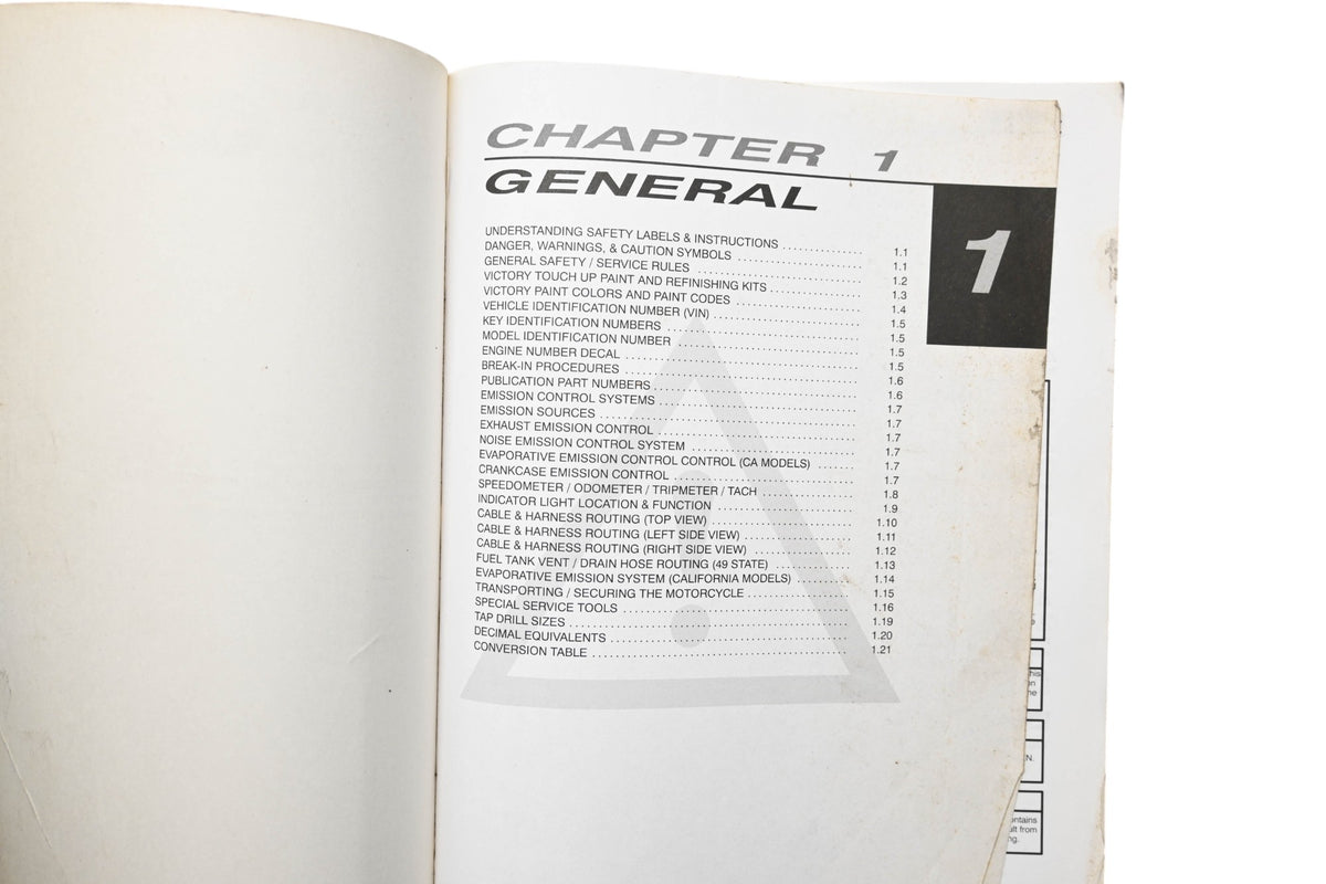 OEM Victory 9918961 03-04 Vegas Kingpin Shop Service Manual