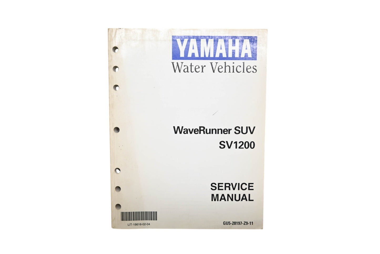 OEM Yamaha LIT-18616-02-04 Wave Runner SUV SV1200 Shop Service Manual