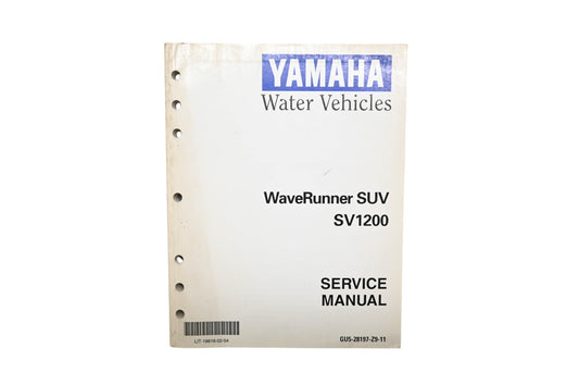 OEM Yamaha LIT-18616-02-04 Wave Runner SUV SV1200 Shop Service Manual