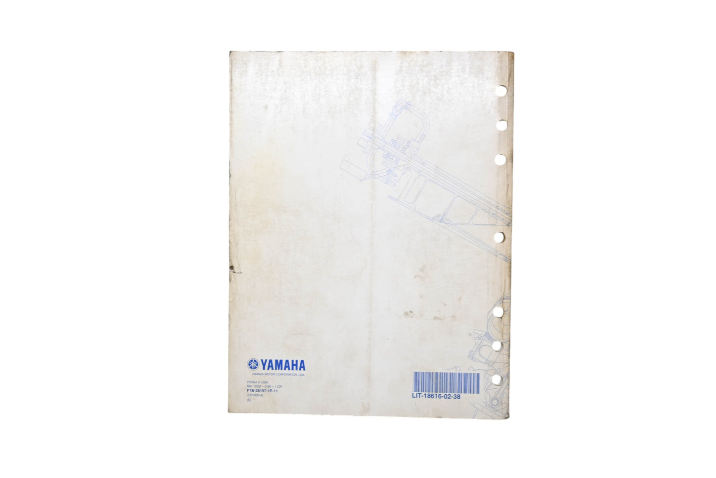 OEM Yamaha LIT-18616-02-38 Wave Runner FX140 Shop Service Manual