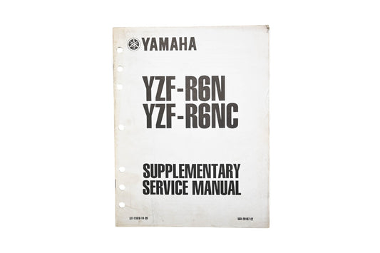 OEM Yamaha LIT-11616-14-39 YZF-R6N Supplementary Service Manual