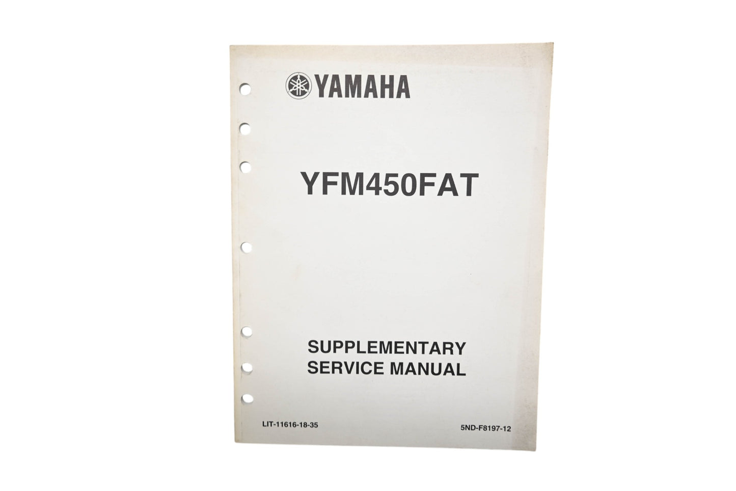 OEM Yamaha LIT-11616-18-35 Grizzly 450 YFM450FAT Supplementary Service Manual